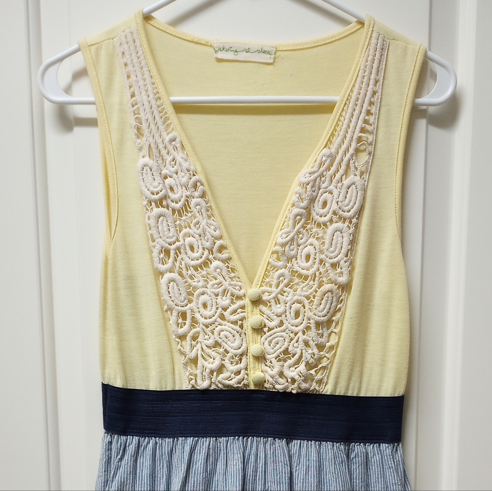 Staring At Stars Juniors Sundress with Lace Detail